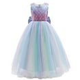 thumbnail image 1 of Girls Mermaid Costume，Princess Dress Up Halloween Cosplay, 1 of 6