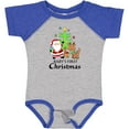 thumbnail image 3 of Inktastic Baby's 1st Christmas with Santa Reindeer and Tree Boys or Girls Baby Bodysuit, 3 of 5
