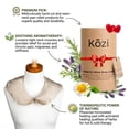 thumbnail image 3 of Kozi Warm & Cooling Herbal Aromatherapy Neck Wrap for Soothing Muscle Pain and Tension Relief Therapy in Kohl (Jute), 3 of 8