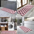 thumbnail image 2 of Pink and Black Argyle Pattern Kitchen Rug Mat,Kitchen Runner Rugs Non Skid Washable,Decorative Kitchen Floor Mats for Kitchen,Sink,Laundry,17"X47", 2 of 5