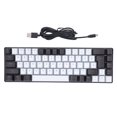 thumbnail image 2 of Clavier Mécanique V200, Clavier de Jeu Filaire Rétroéclairé RVB à 68 Touches, Clavier de Bureau Filaire USB Programmable Ergonomique et Compact pour Ordinateur Portable PC, Interchangeable à Chaud, 2 of 7