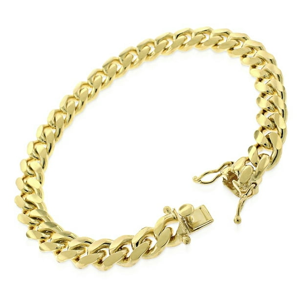Next Level Jewelry 14K Yellow Gold 9MM Solid Miami Cuban