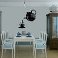 thumbnail image 1 of 3 Piezas DIY Acrílico de Café Tetera 3D Reloj de Pared Cocina Relojes de Pared Sala de Estar Comedor Decoración del Hogar Reloj, 1 of 5
