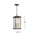thumbnail image 5 of Artcraft Lighting Overbrook 1-Light Outdoor Flush Mount Black, 5 of 6