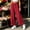 Red cotton linen wide leg pants a1, variant on Cagogo Women's Cotton Linen Wide Leg Pants Elastic Waist Casual Loose Ankle Trousers with Pockets Flowy Summer Beach Work Lounge Fashion Clothes, Red M