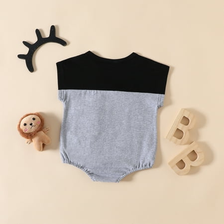 

kpoplk Boy Outfits Kid Baby Girl Bell Bottoms Sleeveless Leopard/Cow Print Romper Jumpsuit Suspender Overalls Summer Outfit(Black)