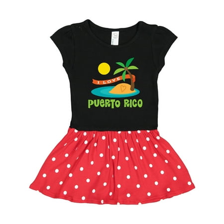 

Inktastic I Love Puerto Rico Gift Toddler Girl Dress