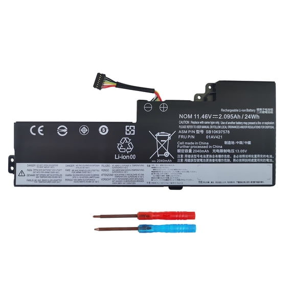 01AV421 01AV419 T470 T480 Battery for Lenovo ThinkPad A475 A485 TP25 Series Notebook FRU 01AV489 SB10K97577 SB10K97576 SB10K97578 01AV420 for Internal 11.4V 24Wh 2100mAh 3-Cell Laptop School