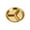 Gold 3 spaces - 2PC, variant on Moonsky 5.5 In Round Divided Sauce Dish Thickened Stainless Steel Condiment Server Multi Compartment Seasoning Plate for Professional Home Kitchen Dining