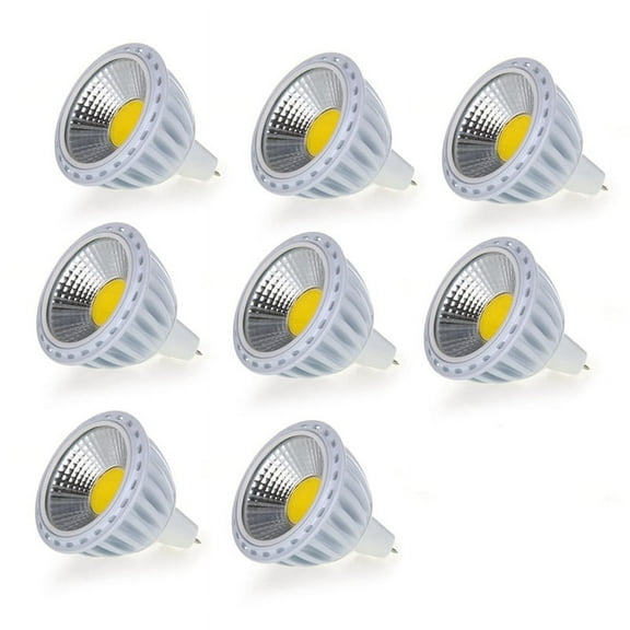 8X GU5,3 / MR16 6W COB LED Lamp Spot Light Bulb Light Bulb 420LM 60° 3000K Warm White DC 12V