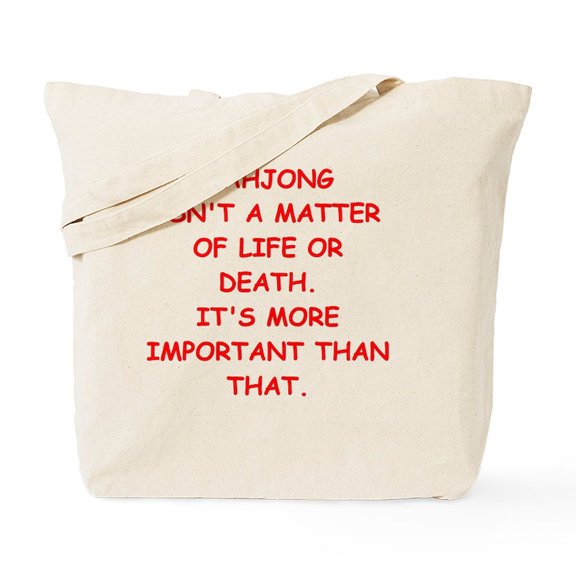 CafePress - MAHJONG Tote Bag - Unisex Canvas Tote Bag, Beige, 1-Piece