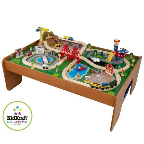KidKraft Table et coffret train Un tour en ville