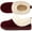 Burgundy, variant on FamilyFairy Women Memory Foam Bootie Slippers, Warm Cozy Micro Suede Slipper Boots with Fuzzy Plush Lining and Collar, Winter Non Slip House Shoes for Indoor Outdoor