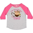 thumbnail image 3 of Inktastic Little Monkey Girl 2nd Birthday Girls Toddler T-Shirt, 3 of 5
