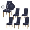 thumbnail image 1 of 6 Fundas Elásticas para sillas de comedor, Impermeables , Protege y brinda un nuevo estilo a tus sillas. Mod. Azul Marino, 1 of 1