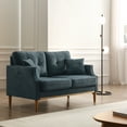 thumbnail image 2 of FFZ 2-Seater Loveseat Sofa with USB Charge Port, Dark Blue, 2 of 7