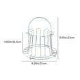 thumbnail image 3 of Commercial Stainless Steel Cup Storage Rack - Inverted Hanging Drip Cup Holder with Handle for Glassware, Desktop & Coffee Table Organizer, 23x21x21cm, 3 of 6