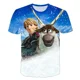 thumbnail image 3 of T-shirts à manches courtes pour hommes et filles, nouveau Style décontracté imprimé en 3D, série Disney Frozen, décoration, nécessités quotidiennes, 3 of 4