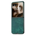 thumbnail image 5 of Allytechgroup Case for Motorola Razr+ 2024, PU Leather Shell Compatible with Magsafe Slim Lightweight Shockproof Magentic Protective Back Cover for Razr 50 Ultra, Green, 5 of 9