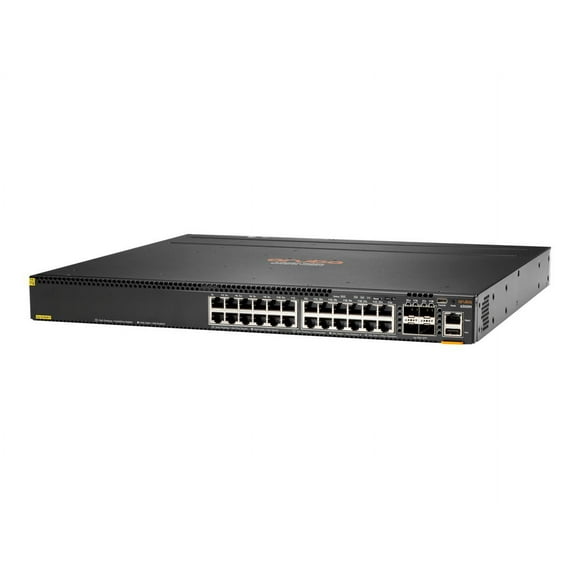 HPE Aruba 6300M - Switch - L3 - managed - 24 x 10/100/1000 (PoE+) + 4 x 1 Gigabit / 10 Gigabit / 25 Gigabit / 50 Gigabit SFP56 (uplink / stacking) - front and side to back - rack-mountable - PoE+ (720 W)