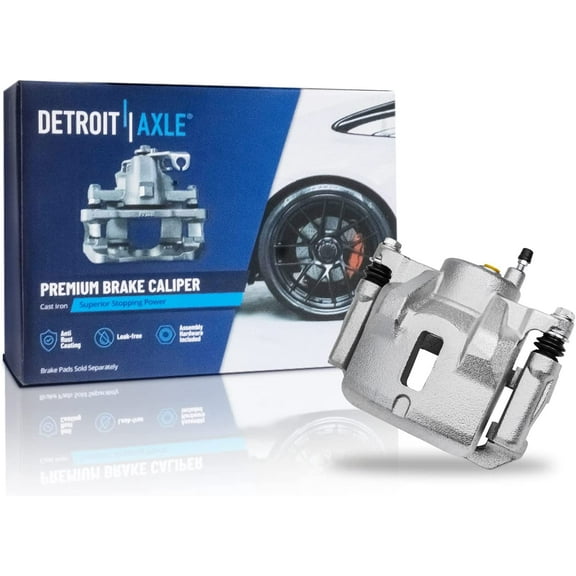 Detroit Axle - Front Left Disc Brake Caliper w/ Bracket Replacement for 2003-2008 Toyota Corolla Matrix Pontiac Vibe