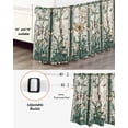 thumbnail image 3 of Retro Butterfly Bed Skirt Queen Size, Green Spring Floral Botanical Wrap Around Bed Skirting with Adjustable Elastic Strap, Dust Ruffle Pleated Bedskirts 16 Inch Drop for Bedroom Queen Beds, 3 of 9