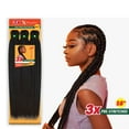 thumbnail image 5 of Sensationnel African Collection Jumbo Braid Pre Stretched X Pression Hair 3x 58” ( 1 Jet Black 3 Packs ), 5 of 5