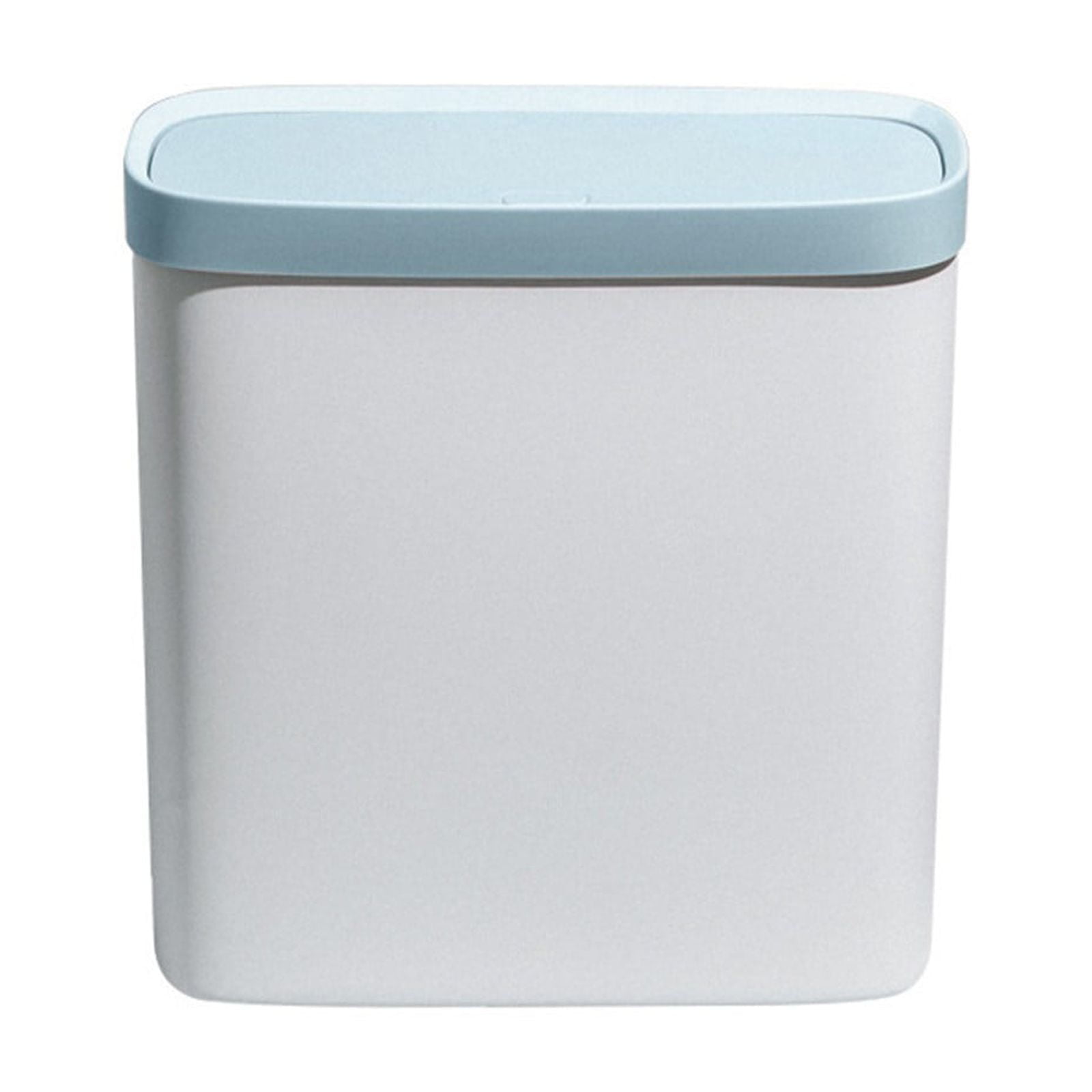 Kitchen Trash Can, Step-On Garbage Can with Lid, Tall Kitchen & Bathroom Trash Can, Small Office Waste Bin, Blue - Xuniizn
