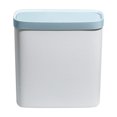 thumbnail image 2 of AuroraX Bathroom Trash Can with Press Top Lid 2.6 Gallon Blue Stylish Garbage Container Basket Plastic Modern Trash Bin for Toilet Bedroom Kitchen, 2 of 6