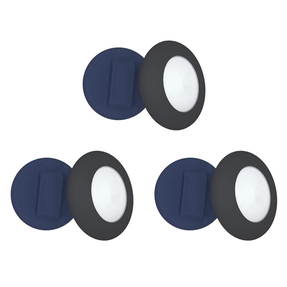 Cat Collar Holder, for Air Tag Cat Collar Holder Compatible for GPS Tracker,6Pack Case Cover Black and Blue
