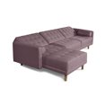 thumbnail image 4 of Sala Modular Sofá Cama Reversible De Lino Palo De Rosa Beehive Memory Foam Modelo Chiara, 4 of 8
