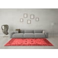 thumbnail image 3 of Ahgly Company Indoor Square Oriental Red Traditional Area Rugs, 3' Square, 3 of 4