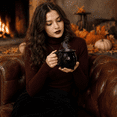 thumbnail image 6 of MInHoues Black Witch Cauldron Ceramic Mug, Halloween Themed Cauldron‑Shaped Coffee Cup, Novelty Footed Witch Pot Mug for Home Office Drinkware Halloween Party Decor Holiday Gift, 6 of 7