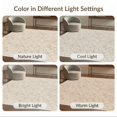 thumbnail image 7 of ODIKA 8'x10' Washable Area Rug Non-Shedding, Easy Care, Neutral Interlocking Boho Geometric Distressed Finish Ivory Beige for King Size Bedroom Under Bed, Master Suite, 7 of 7