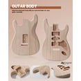 thumbnail image 3 of Leo Jaymz DIY ST Style Electric Guitar Kits with Poplar Body and Maple Neck - Laurel Fingerboard and All Components Included (ST, 3 of 8