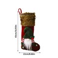 thumbnail image 3 of Fiudx Calcetín Navideño de Rudolph, Adorable Diseño de Duende, Patrones de Papá Noel y Muñeco de Nieve, Material Suave, Decoración Navideña Versátil, para Colgar En La Chimenea o El Árbol, Rojo y Bla, 3 of 3