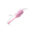 thumbnail image 3 of Cepillo exfoliante de baño de mango largo, elegante accesorio esencial para la ducha, esponja suave para mujeres y hombres, alcance sin esfuerzo y generador de limpieza profunda, burbujas abundantes, 3 of 5