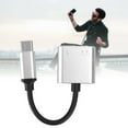 thumbnail image 6 of 2 in 1 Earphone Type-C Audio Adapter Aluminium Alloy Charging Cable ConverterSilver, 6 of 8