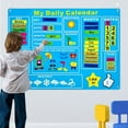 thumbnail image 3 of My First Daily Calendar Felt-Board for Toddlers Today Calendar Chart Hanging Board for Wall Date Weather Season Month Preschool Educational Early Learning Play Felt-Board Kit, 3 of 9