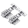 thumbnail image 4 of Bisagra para puerta de armario, bisagras ocultas de 3mm para cocina, dormitorio (curva recta), 2 uds., 4 of 5