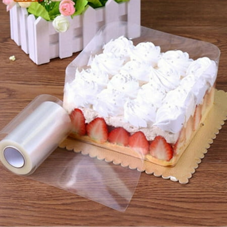 

Cake Collars Acetate Sheets for Cake Transparent Collar Acetate Roll Cake Clear Strips for Chocolate Mousse DIY Cake Wraping Decorating (Length 394inch)