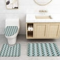 thumbnail image 4 of FMSHPON Morocco 4 Piece Bathroom Set Shower Curtain Bath Rug Contour Mat and Toilet Lid Cover, 4 of 8