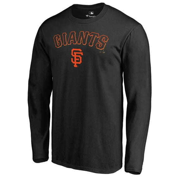 Men's Black San Francisco Giants Team Lockup Long Sleeve T-Shirt