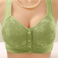 thumbnail image 4 of biudgviw Women's Front Closure Bras 6 Pc Plus Size Supportive Wirefree Lace Full Coverage Bras Comfort Everyday Bralettes, 4 of 4