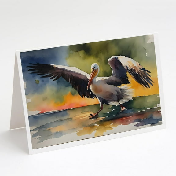 Pelican Greeting Cards Pack of 8 7 in x 5 in