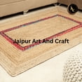 thumbnail image 5 of Jaipur Art And Craft Rectangle Jute Cotton Handmade Area Rug Boho Eco Friendly Carpet (5x8 Sq ft), 5 of 5