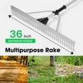 thumbnail image 6 of VIVOSUN 36" Landscape Rake, Aluminum Floating Rake with 8.5 FT Long Handle, Long Rope, All-Purpose Metal Floating Lake Rake, Multifunctional Foldable Weed Rake for Loosening Soil, Lawn Care and Lake, 6 of 7