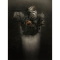 thumbnail image 2 of Claes, Gilbert 15x18 Gold Ornate Wood Framed with Double Matting Museum Art Print Titled - Grieving Red Old Roses, 2 of 4