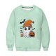 thumbnail image 5 of Heisall Womens Hoodies Halloween-themed Sparkling Print Round Neck Long Sleeve Fleece-lined Casual Sporty Fashion Sweatshirts, 5 of 9