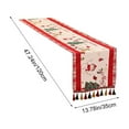 thumbnail image 3 of Anhility Christmas Table Runner with Tassels, Christmas Printed Rectangular Soft Breathable Practical Table Decor for Dining Table, Dresser, Fireplace & Holiday Celebrations (47.24x13.78in), 3 of 6